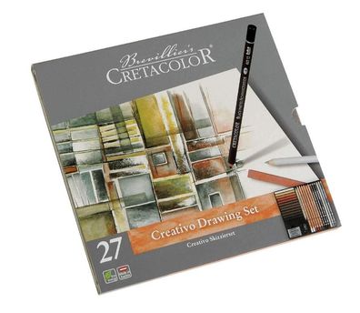 Brevillier Cretacolor Creativo - 27teiliges Skizzierset