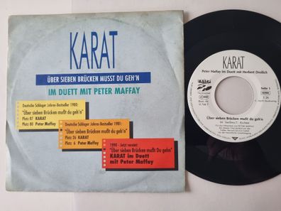 Karat & Peter Maffay - Über sieben Brücken musst Du geh'n 7'' Vinyl Germany