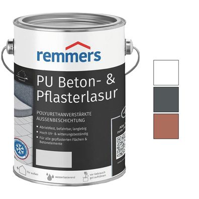 Remmers PU BETON- UND Pflasterlasur 2.5 LTR Aussen Betonlasur Pflastersteine