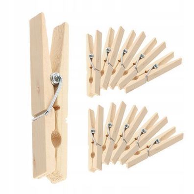 KADAX Ökoholzklammern, Wäscheklammern aus Holz, Wäschekluppen, Klammern