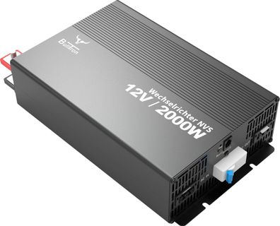 BullTron 2000W Wechselrichter 12V/230V mit Netzvorrangschaltung (NVS)
