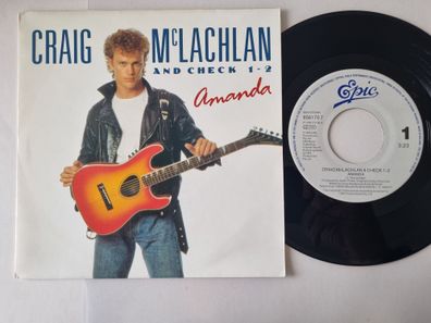 Craig McLachlan and Check 1-2 - Amanda 7'' Vinyl Holland