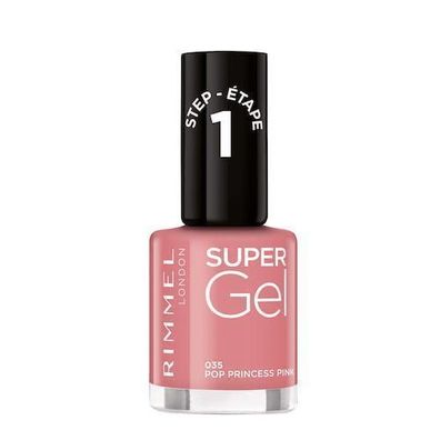 Rimmel Super Gel Nagellack 035 Pop Princess Pink, 12ml - Langanhaltender Glanz o
