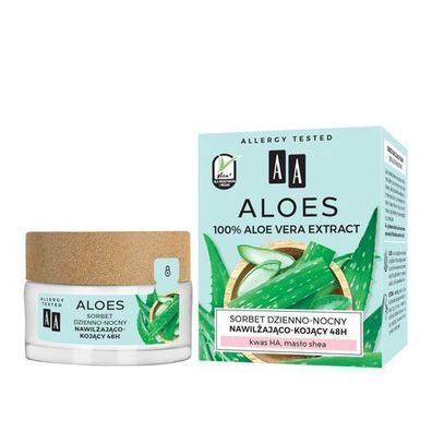 Oceanic AA Aloe Vera 100% Extrakt Tages- und Nacht-Sorbet 48h Feuchtigkeit und B