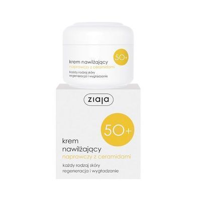 Ziaja Revitalisierende Feuchtigkeitscreme 50+ mit Ceramiden, 50 ml
