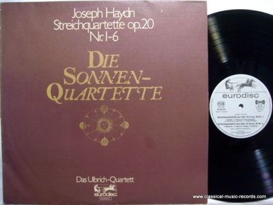 Supraphon 80600 - Ulbrich qu HAYDN op 20 rare DUCH Philips press Eurodisc 2LP