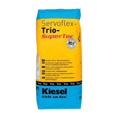 Servoflex-Trio SuperTec grau 20kg Dünn- und Mittelbettmörtel