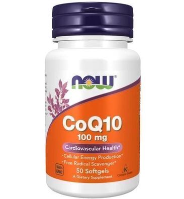 Now Foods Coenzym Q10 plus Vitamin E, 50 Kapseln