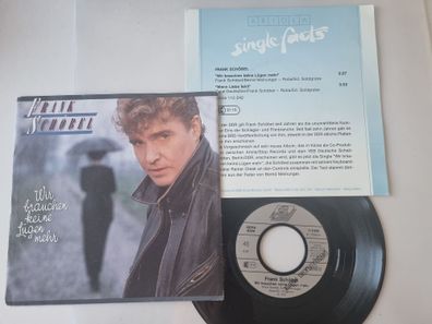 Frank Schöbel - Wir brauchen keine Lügen mehr 7'' Vinyl Germany PROMO FACTS