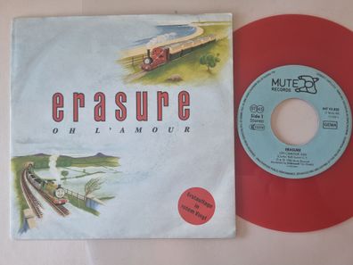 Erasure - Oh l'amour 7'' Vinyl Germany RED VINYL