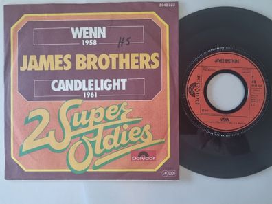 James Brothers/ Peter Kraus - Wenn/ Candlelight 7'' Vinyl Germany