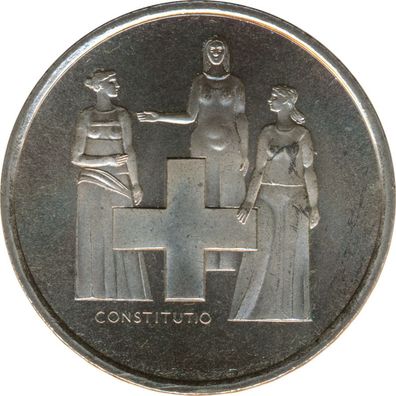 Schweiz 5 Franken 1974 Verfassung*