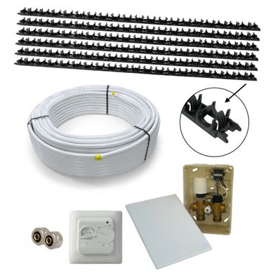 Fußbodenheizung Wandheizung Wasser HoWaTech Clamp Set E-Regelbox Standard