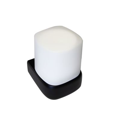 Vigour Flüssigseifenspender derby style mit Glas Bedienung von unten schwarz matt