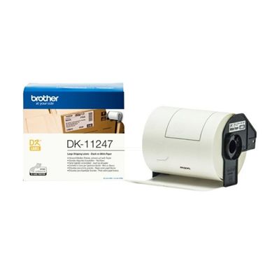Original Brother DK-11247 Etiketten schwarz auf weiß (103 x 164mm, 180 Stück)