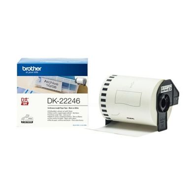 Original Brother DK-22246 Etiketten schwarz auf weiß (103mm x 30,48m)