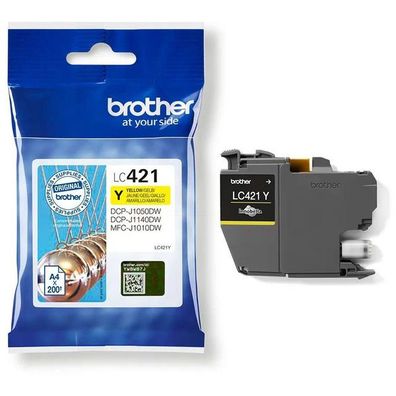 Original Brother LC-421 / LC-421Y Tinte gelb
