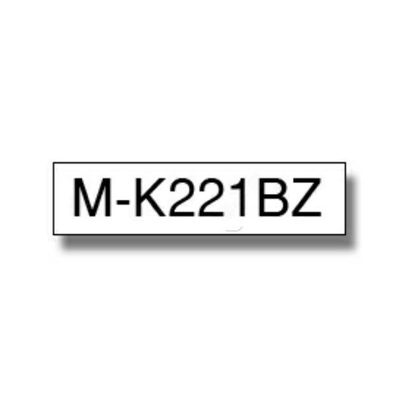 Original Brother MK-221BZ Schriftband schwarz auf weiß (9mm x 8m)