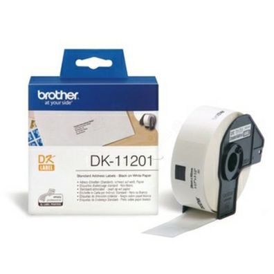 Original Brother DK-11201 Etiketten schwarz auf weiß (29 x 90mm, 400 Stück)