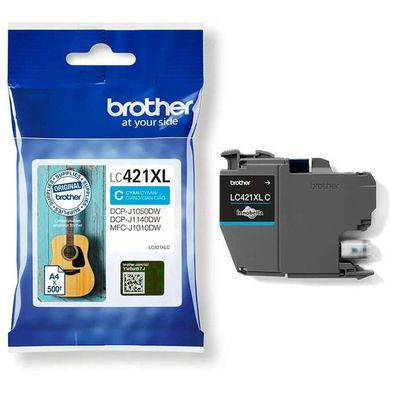 Original Brother LC-421XL / LC-421XLC Tinte cyan