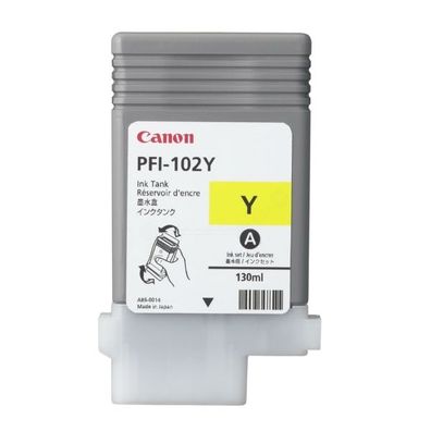 Original Canon PFI-102 Y / 0898B001 Tinte gelb