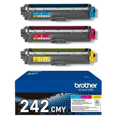 Original Brother TN-242CMY Toner Sparset cyan, magenta, gelb (3 Stück)