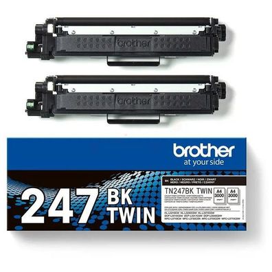 Original Brother TN-247BK TWIN Toner Doppelpack schwarz (2 Stück)