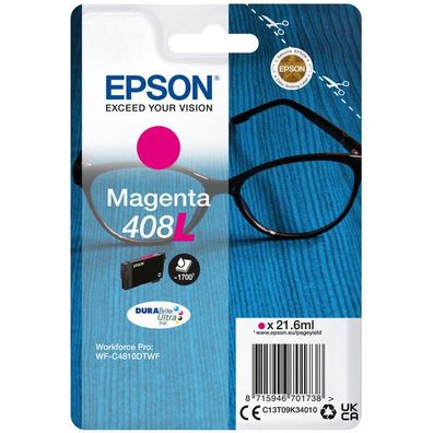 Original Epson 408L / T09K3 / C13T09K34010 Tinte magenta