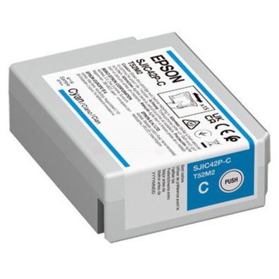 Original Epson S-JIC42P-C / T52M2 / C13T52M240 Tinte cyan