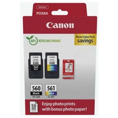 Original Canon PG-560 & CL-561 / 3713C008 Tinten Sparset schwarz, color (2 Stück) (in