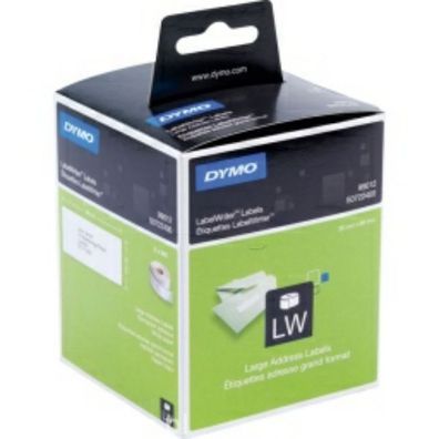 Original Dymo S0722400 / 99012 Etiketten weiß (36 x 89mm, 2 x 260 Stück)