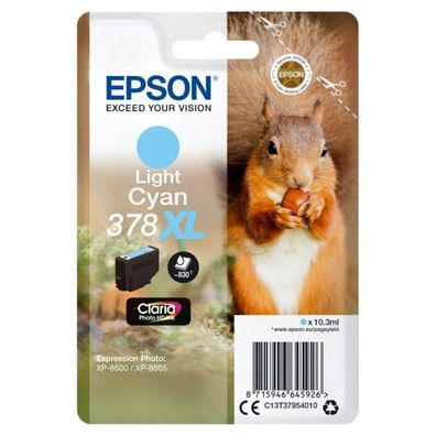 Original Epson 378XL / T3795 / C13T37954010 / C13T37954020 Tinte photo cyan