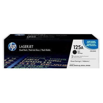 Original HP 125A / CB540AD Toner Doppelpack schwarz (2 Stück)