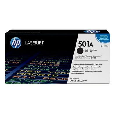 Original HP 501A / Q6470A Toner schwarz