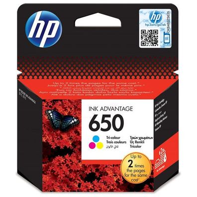 Original HP 650 / CZ102AE Tinte color