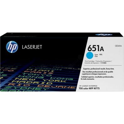 Original HP 651A / CE341A Toner cyan
