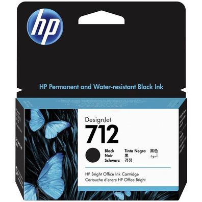 Original HP 712 / 3ED70A Tinte schwarz