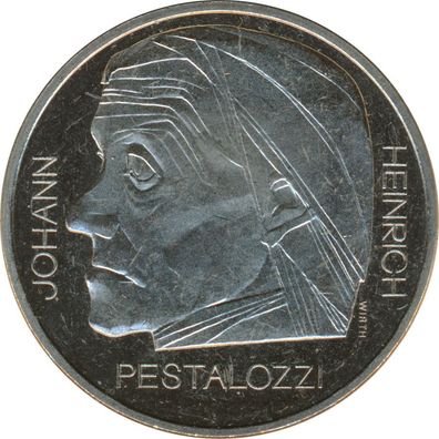 Schweiz 5 Franken 1977 Johann Heinrich Pestalozzi*