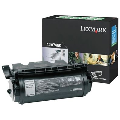 Original Lexmark 12A7460 / 012A7460 Toner schwarz