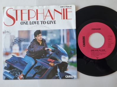 Stephanie de/ von Monaco - One love to give 7'' Vinyl Germany