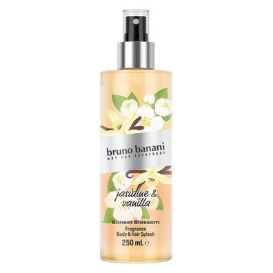Bruno Banani Sunset Blossom Koerper- und Haarnebel mit Jasmin und Vanille, 250 ml