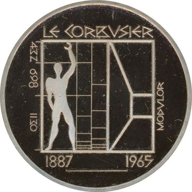 Schweiz 5 Franken 1987 B Le Corbusier*