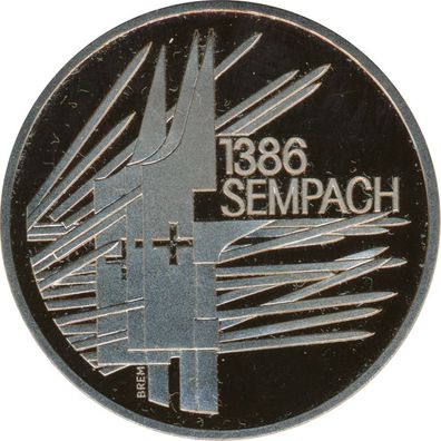 Schweiz 5 Franken 1986 B 600 Jahre Schlacht bei Sempach*