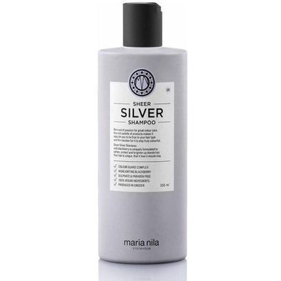 Maria Nila Farbschutz Silber Shampoo fuer blondiertes und aufgehelltes Haar, 350