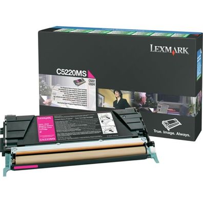 Original Lexmark C5220MS / 0C5220MS Toner magenta
