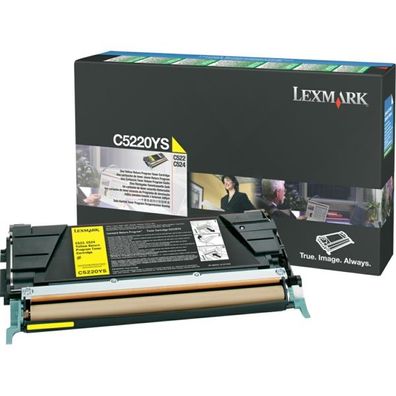 Original Lexmark C5220YS / 0C5220YS Toner gelb