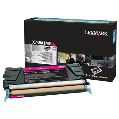 Original Lexmark X746A1MG / 0X746A1MG Toner magenta