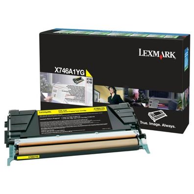 Original Lexmark X746A1YG / 0X746A1YG Toner gelb