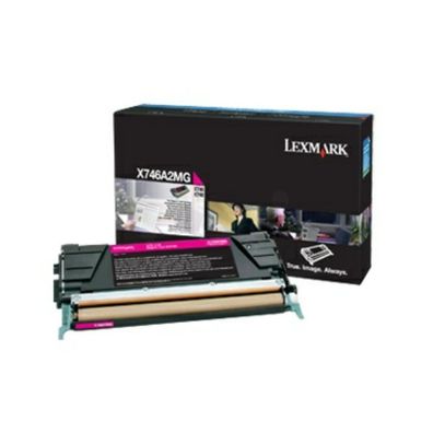 Original Lexmark X746A3MG / 0X746A3MG Toner magenta