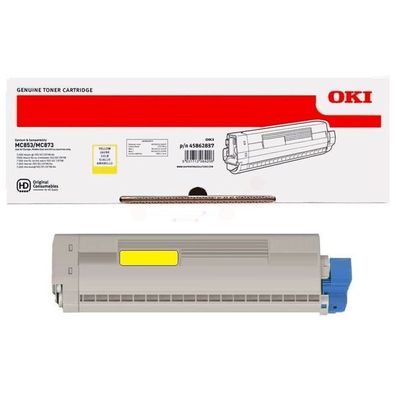 Original OKI 45862837 Toner gelb